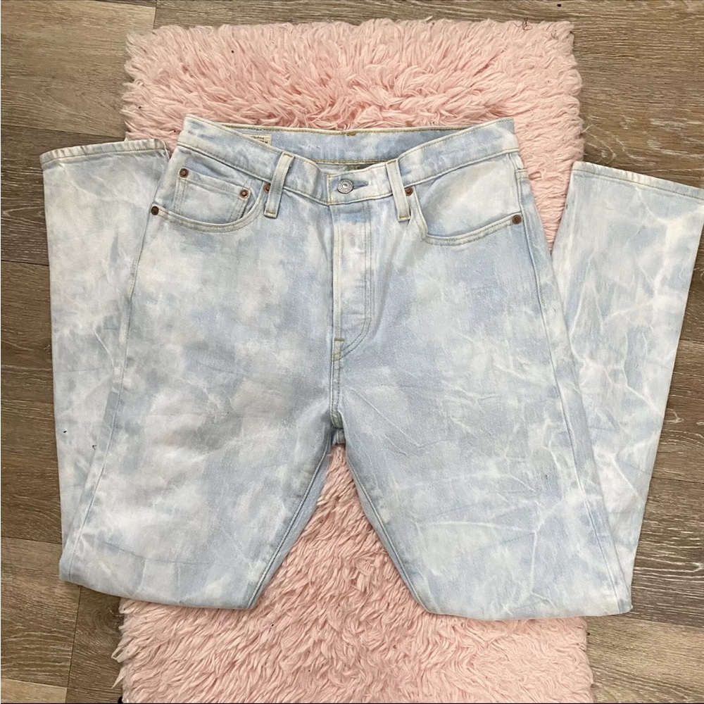 Levis 501 S Skinny Button Fly Jeans Women’s 28 X 30 Light Wash Pants